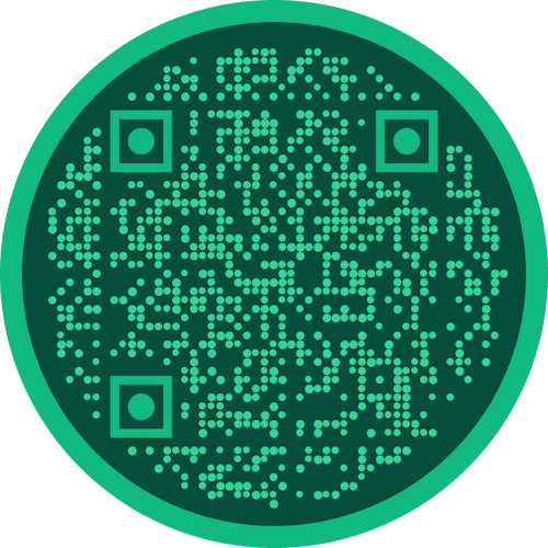 Example product packaging QR code created in GigaQR