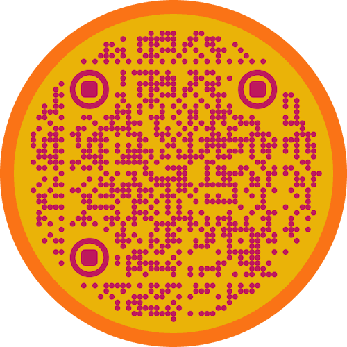 Example restaurant QR code style created with GigaQR