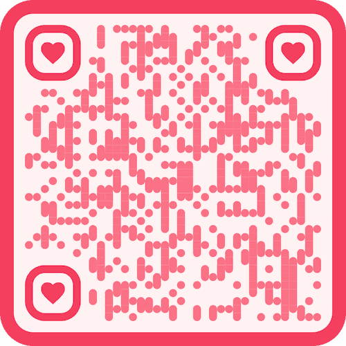 Example social profile QR code made using GigaQR